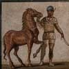 Charioteers and Their Horses, floor mosaic, Museo Nazionale Romano, Palazzo Massimo