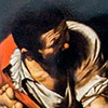 Caravaggio, Męczeństwo św. Piotra, fragment, kaplica Cerasich, bazylika Santa Maria del Popolo