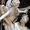 Habakuk z aniołem, fragment, Gian Lorenzo Bernini, bazylika Santa Maria del Popolo, kaplica Chigich