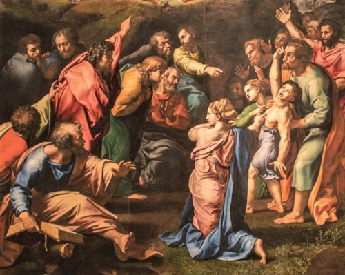 The Transfiguration,fragment,Raphael, Pinacoteca Vaticana (Musei Vaticani)