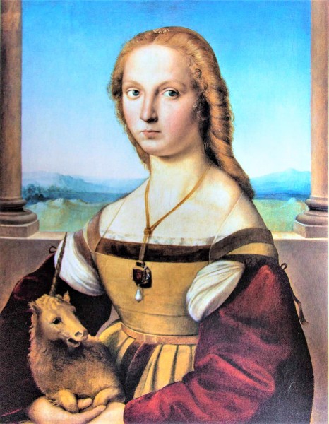 Young Woman with Unicorn, Raphael, Galleria Borghese