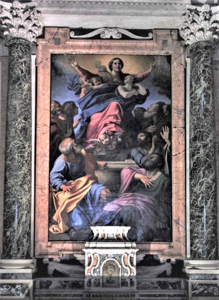 The Assumption of the Virgin Mary, Annibale Carracci, Cerasi Chapel, Basilica of Santa Maria del Popolo