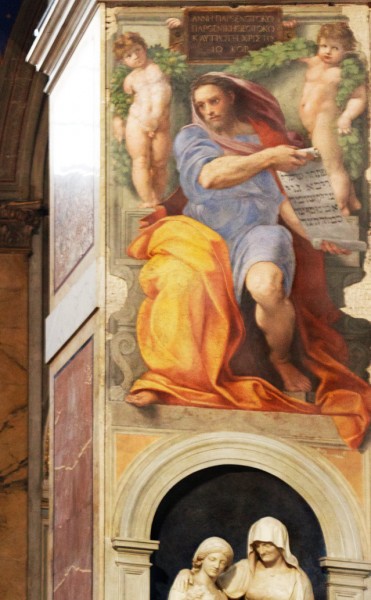 Prorok Izajasz, Rafael, nawa główna bazyliki Sant'Agostino