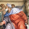 The Prophet Ezekiel, Michelangelo, decoration between the windows, Sistine Chapel, pic.Wikipedia