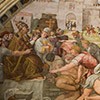 Bitwa pod Ostią i zwycięstwo papieża Leona IV  nad Saracenami, Rafael i jego warsztat, Stanza dell’Incendio di Borgo, Pałac Apostolski