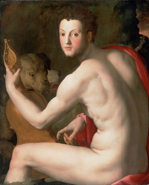 Cosimo I de Medici jako Orfeusz, Bronzino, Philadelphia Museum of Art, zdj. Wikipedia