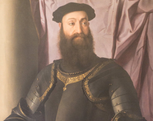 Portrait of Stefano Colonna, Bronzino, fragment, Galleria Nazionale d’Arte Antica, Palazzo Barberini