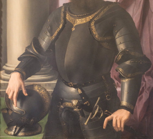 Portret Stefana Colonny, fragment, Bronzino, Galleria Nazionale d’Arte Antica, Palazzo Barberini