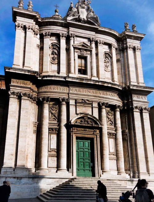 Pietro da Cortona, façade of the Church of Santi Luca e Martina