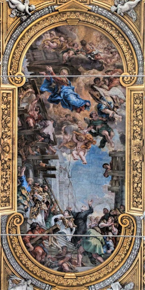 Pietro da Cortona, sklepienie - Wizja św. Filipa Nereusza, kościół Santa Maria in Vallicella