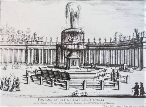 Fountain of Carlo Maderno, St Peter's Square, Gian Battista Falda