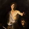 Dawid z głową Goliata, fragment, Caravaggio,  Galleria Borghese
