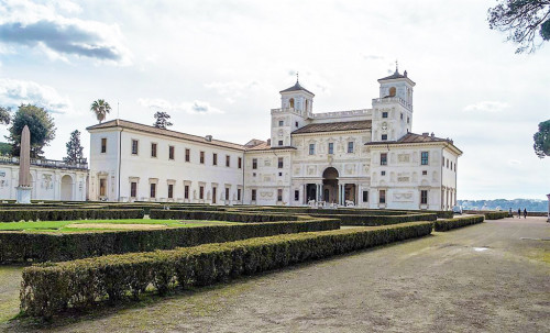 Willa Medici, casino, fasada ogrodowa
