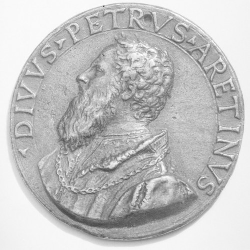 Medal with the image of Pietro Aretino, pic. Wikipedia