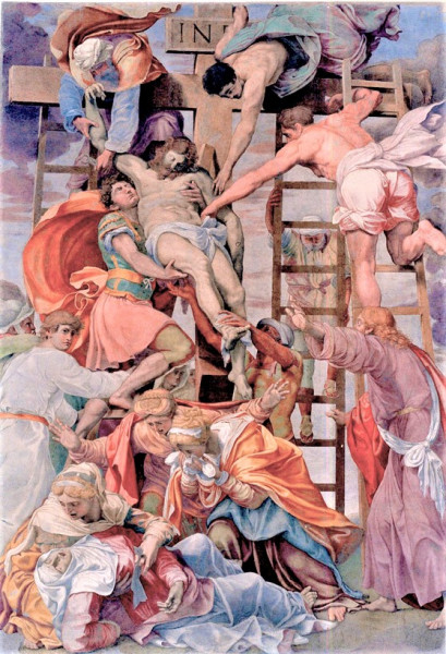 Daniele da Volterra’s The Descent from the Cross, Church of Santa Trinità dei Monti, pic. Wikipedia