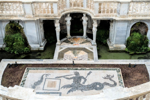 Villa Giulia, nymphaeum with an ancient mosaic