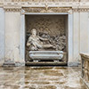 Willa Giulia, nimfeum - fontanna z posągiem boga Tybru
