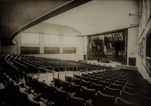 Assembly hall of Rector's building in the La Sapienza complex, Architettura (numero speziale), 1935