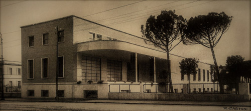 Dom Wypoczynku Faszystów (Dopolavoro e Circolo del Littorio), kompleks uniwersytecki La Sapienza, Architettura (numero speziale), 1935