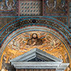 Mozaika w absydzie kaplicy San Venanzio z wizerunkiem papieża Teodora I, baptysterium San Giovanni na Lateranie