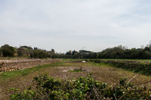 Hippodrome (running track) in the complex of the Maxentius villa, via Appia