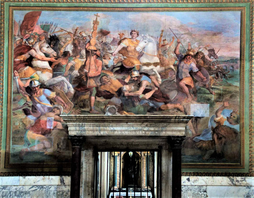 Battle of the Milvian Bridge, Andrea Camassei, San Giovanni Baptistery