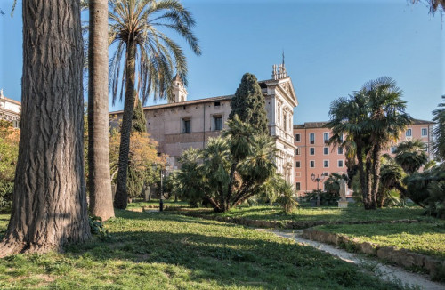 Villa Aldobrandini, view of the facade of the Church of Santi Domenico e Sisto