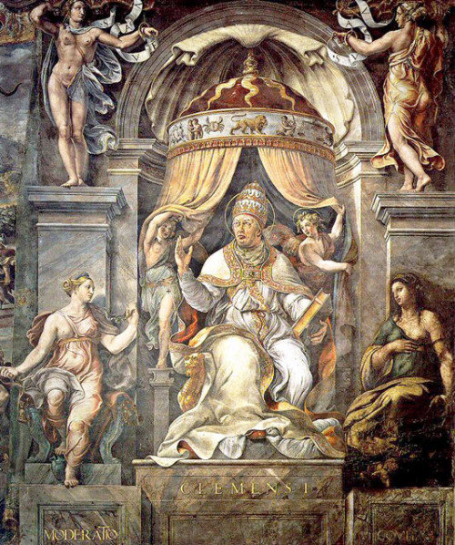 The Hall of Constantine (Stanza di Constantino), Pope Clement I between Gentleness and Kindness (The Vision of the Cross), Apostolic Palace - Musei Vaticani, pic. Wikipedia