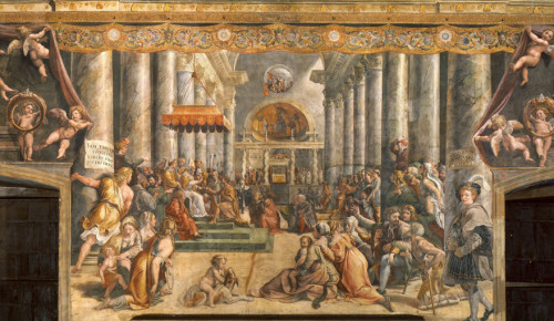 Sala Konstantyna - Stanze Rafaela, Donacja Konstantyna, Pałac Apostolski (Musei Vaticani), zdj. Wikipedia
