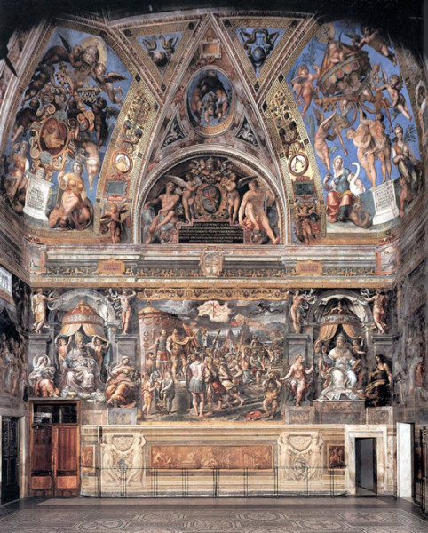 The Hall of Constantine (Stanza di Constantino), Apostolic Palace, Musei Vaticani, pic.Wikipedia