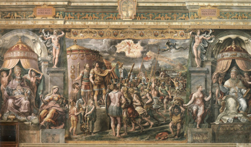 Sala Konstantyna, Wizja Krzyża, Pałac Apostolski, Musei Vaticani, zdj. Wikipedia
