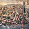 The Hall of Constantine (Stanza di Constantino), The Battle of the Milvian Bridge (fragment) and allegory of Justice