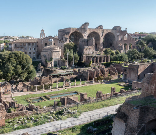 Tzw. świątynia Romulusa i bazylika Maksencjusza - Forum Romanum