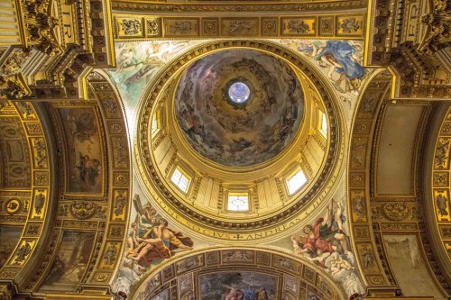 Domenichino, malowidła w żagielkach kopuły bazyliki Sant'Andrea della Valle
