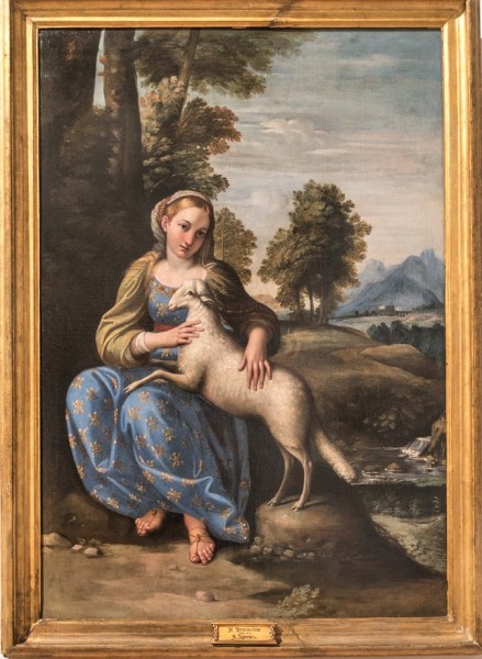 Domenichino, Święta Agnieszka, 1606, Galleria Nazionale d'Arte Antica, Palazzo Barberini