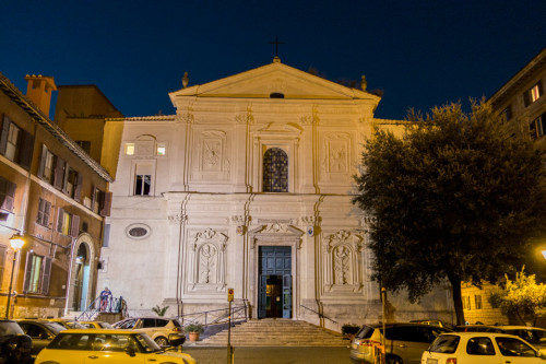 The facade of the church SS. Silvestro e Martino ai Monti