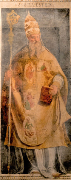 Oratorium S. Silvestro przy kościele SS. Quattro Coronati, papież Sylwester