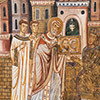 Papież Sylwester pokazuje cesarzowi Konstantynowi obrazy apostołów, Oratorium San Silvestro, kościół S. Quattro Coronati