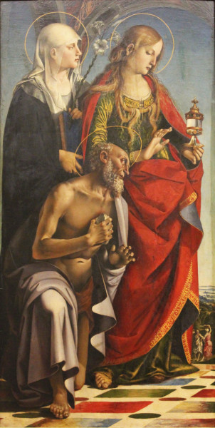 Św. Paula Rzymska, Ołtarz św. Augustyna, (fragment), Luca Signorelli, Gemäldegalerie Berlin, zdj. Wikipedia