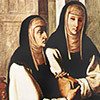 Św. Paula Rzymska i Eustochium, fragment, Francesco Zurbaran, National Gallery of Art, Washington, zdj. Wikipedia