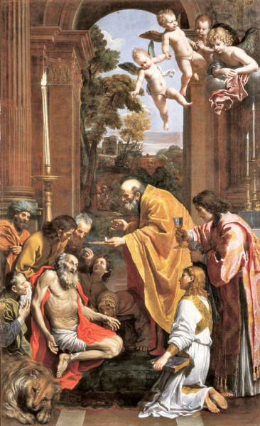 St. Jerome’s Last Communion, Domenichino, Pinacoteca Vaticana, pic. Musei-Vaticani