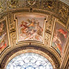 Sklepienie kaplicy Polet, freski Domenichina, kościół San Luigi dei Francesi