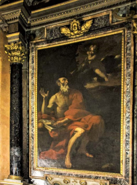 One of the altar with the image of St. Jerome in the Church of San Girolamo dei Croati