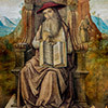 Święty Hieronim tronujący, Giovanni Santi, Musei Vaticani