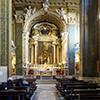 The interior of the Church of San Girolamo della Carità