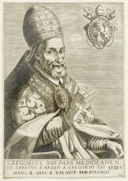 Grzegorz XIV jako papież, zdj. Wikipedia