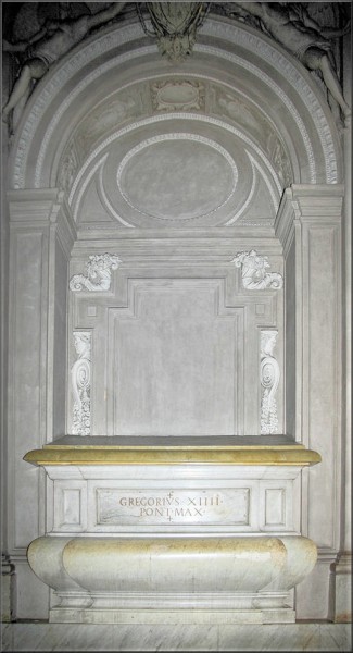 Nagrobek papieża Grzegorza XIV, bazylika San Pietro in Vaticano, zdj. Wikipedia