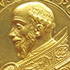 Medal upamiętniający papieża Grzegorza XIV, 1590 rok, zdj. Wikipedia