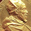 Medal upamiętniający papieża Grzegorza XIV, 1590 rok, zdj. Wikipedia