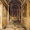 Corridor leading to the Chapel dedicated to the martyrdom of St. Cecilia (Cappella del Bagno), Church of Santa Cecilia
